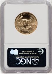 2006 $25 Half-Ounce Gold Eagle Brown Label NGC MS70