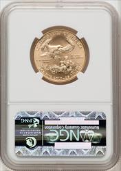 2012 $25 Half-Ounce Gold Eagle Brown Label NGC MS70