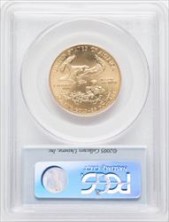 2005 $25 Half-Ounce Gold Eagle First Strike FS Flag PCGS MS70