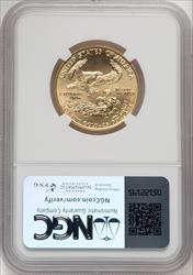 1992 $25 Half-Ounce Gold Eagle Brown Label NGC MS70