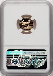 2021-W $5 Tenth Ounce Gold Eagle Type One Ed Moy NGC PF70