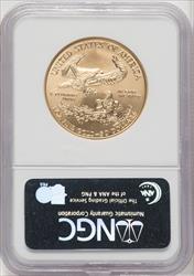 2006-W $50 One-Ounce Gold Eagle 20th Anniversary NGC MS70 (505950029)