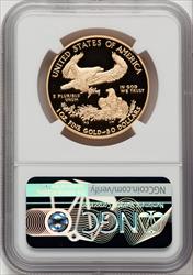 2021-W $50 One Ounce Gold Eagle Type One First Strike NGC PF70 Castle Signed