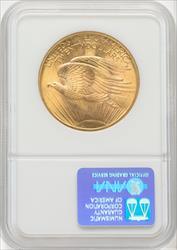 1908 NM $20 Wells Fargo Saint-Gaudens Double Eagle NGC MS66 (765577001)