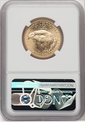 2022 $25 Half-Ounce Gold Eagle FDI NGC MS70 Ronald Reagan Signed