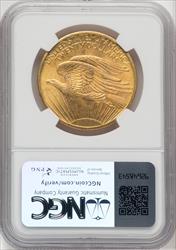 1908 $20 NO MOTTO Saint-Gaudens Double Eagle NGC MS67 (758091175)