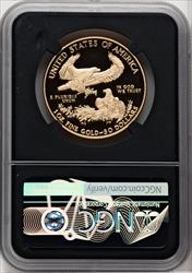 2021-W $50 One Ounce Gold Eagle Type One FDI NGC PF70 Mercanti Signed