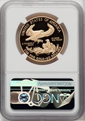 2021-W $50 One Ounce Gold Eagle Type One NGC PF70 Moy Signed