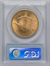 1908 NM $20 Wells Fargo Saint-Gaudens Double Eagle PCGS MS66 (763984034)