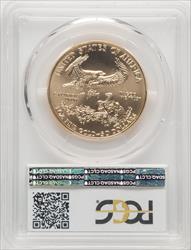 1999 $50 One-Ounce Gold Eagle Blue Gradient PCGS MS70