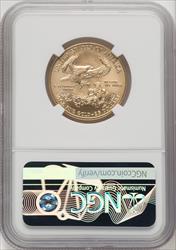 2011 $25 Half-Ounce Gold Eagle 25th Anniversary Eagle NGC MS70 Mercanti