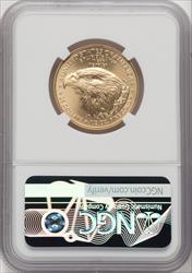 2022 $25 Half-Ounce Gold Eagle FDI NGC MS70 Red Book Label