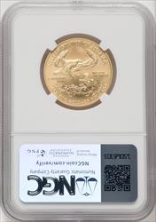 2008-W $25 Half-Ounce Gold Eagle Burnished NGC MS70 (506413001)