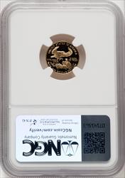 1990-P $5 Tenth-Ounce Gold Eagle NGC PF70 (519423006)