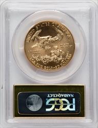 2015 $50 One-Ounce Gold Eagle First Day West Point Mint PCGS MS70