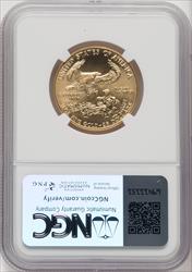 1987 $25 Half-Ounce Gold Eagle Brown Label NGC MS70 (765427009)