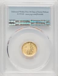 2016-W 10C Mercury Dime Gold 100th Anniversary First Strike FDI Flag PCGS SP70 (770462001)