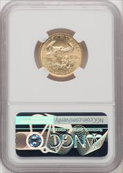 2020 $10 Quarter Ounce Gold Eagle Brown Label NGC MS70