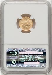 2008-W $5 Tenth-Ounce Gold Eagle Burnished Brown Label NGC MS70 (771034022)