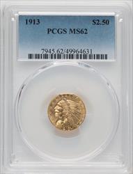 1913 $2.50 Indian Quarter Eagle PCGS MS62 (519343334)