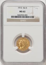 1913 $2.50 Indian Quarter Eagle NGC MS62 (770051070)