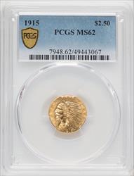 1915 $2.50 Indian Quarter Eagle PCGS MS62 (519343276)