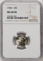 1944 10C FB Mercury Dime NGC MS68 (770677018)