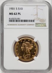 1901-S $10 PL Liberty Eagle NGC MS62