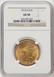 1913-S $10 Indian Eagle NGC AU58 (769904046)