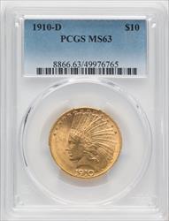 1910-D $10 Indian Eagle PCGS MS63 (767825099)