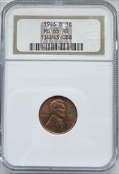 1946-D Lincoln Cent MS65RD NGC