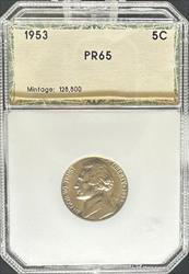 1953 Jefferson Nickel PR65 PCI