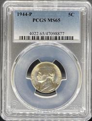 1944 Jefferson Nickel MS65 PCGS