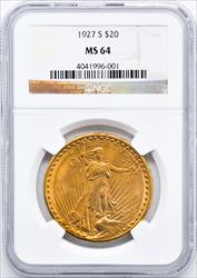 1927-S ST. GAUDENS $20