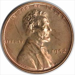 1952 Lincoln Cent PR64 Uncertified