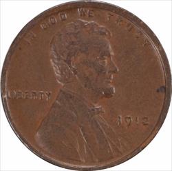 1912-P Lincoln Cent EF Uncertified