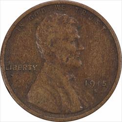 1915-S Lincoln Cent VF Uncertified