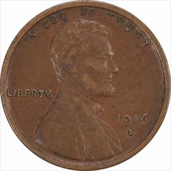 1916-D Lincoln Cent EF Uncertified