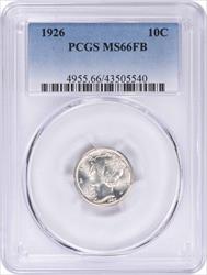 1926 Mercury Silver Dime MS66FB PCGS