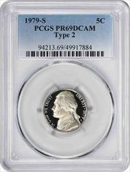 1979-S Jefferson Nickel Type 2 PR69DCAM PCGS