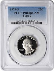 1979-S Washington Quarter Type 2 PR69DCAM PCGS