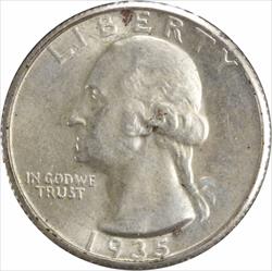 1935-S Washington Silver Quarter MS63 Uncertified #1124