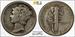 1921 Mercury Dime, PCGS/CAC VF-25, Scarce CAC