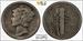 1921-D Mercury Dime, Choice Very Fine, PCGS/CAC VF-30, Scarce
