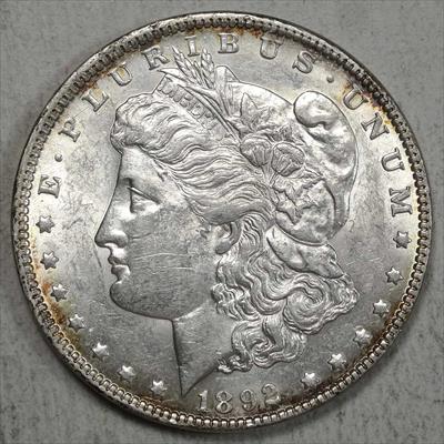 1892 Morgan Dollar, Almost Uncirculated+, Discounted Better Date 