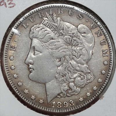 1893 Morgan Dollar, Extremely Fine+, Key Date