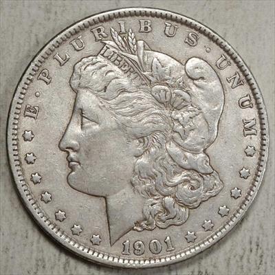 1901 Morgan Dollar, Semi Key Date, Extremely Fine, Original 