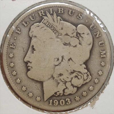 1903-S Morgan Dollar, Micro S, Problem Free Circulated Example
