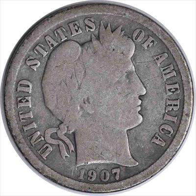 1907-O Barber Silver Dime VG Uncertified