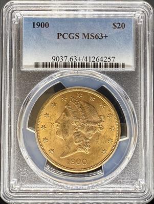 1900 $20 Liberty MS63+ PCGS